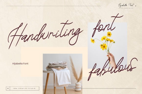 Hijabella Font PNG with transparent background - Preview 1
