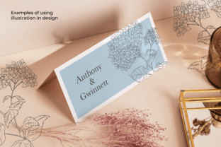 Hydrangea | Flower Line Art | Vector Graphic by EleinMax · Creative Fabrica
