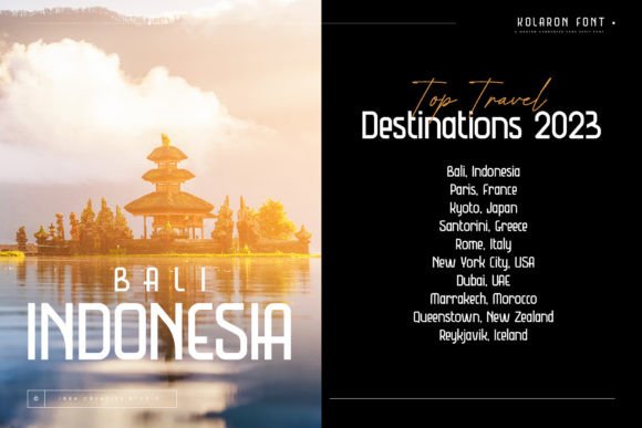 Kolaron Font PNG with transparent background - Preview 1