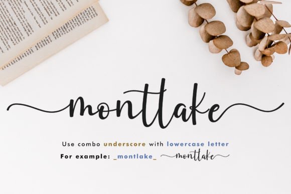 Montlake Font PNG with transparent background - Preview 1