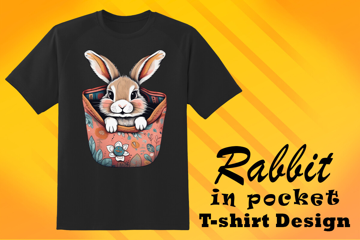 Rabbit Inspired Pocket Artwork for POD Graphic by Design BLOOM ...