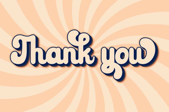 Retro Lovely Font PNG with transparent background - Preview 4