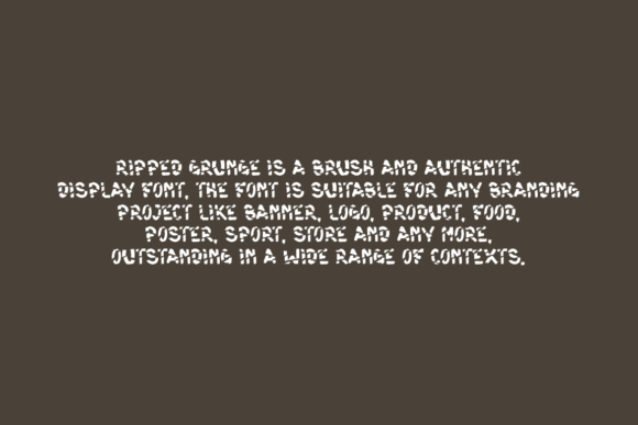 Ripped Grunge Font PNG with transparent background - Preview 3