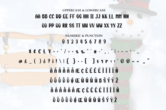 Amazing Snowman Font - Preview 6
