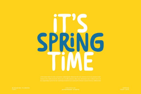 Blooming Flowers Font - Preview 1