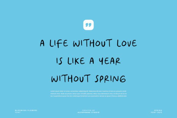 Blooming Flowers Font - Preview 6