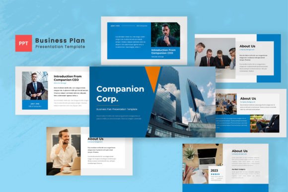 Preview of Business Plan Powerpoint Slides business report presentation template