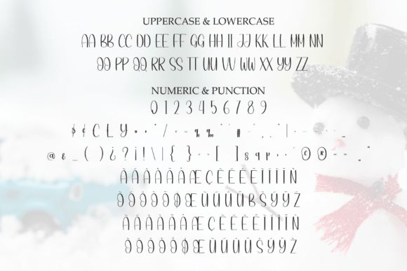 Careful Snowman Font - Preview 6