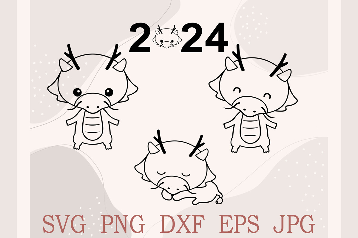 Chinese Dragon Outlined Svg Dragon Svg