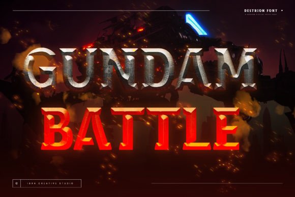 Destrion Font - Preview 1