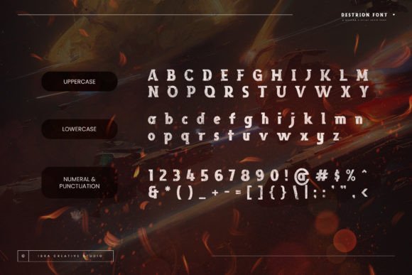 Destrion Font - Preview 2