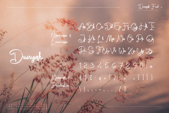 Dunyah Font PNG with transparent background - Preview 2