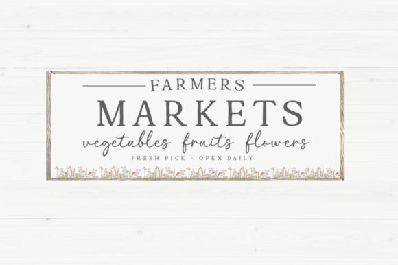 Farmhouse Wildflower Font - Preview 3