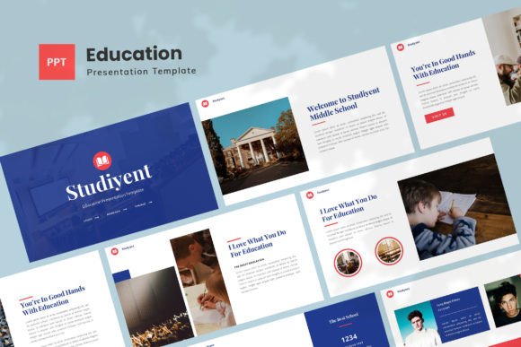 Preview of Modern Education Powerpoint Template education presentation template