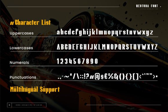 Neotuba Font PNG with transparent background - Preview 3
