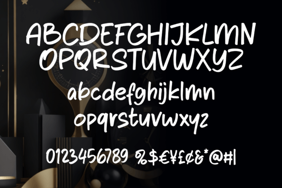Newyear Playtime Font PNG with transparent background - Preview 1