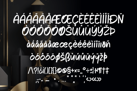 Newyear Playtime Font PNG with transparent background - Preview 2