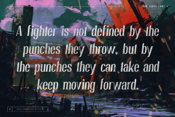 Nor Tidal Font PNG with transparent background - Preview 2