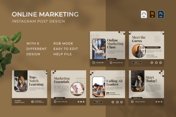 Business Coach Instagram Post Template - Class