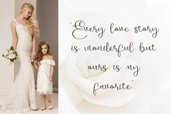 Romantica Vibes Font PNG with transparent background - Preview 1