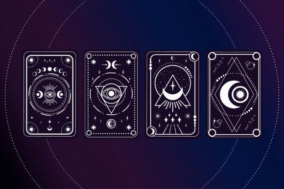 Space Tarot Cards Set
