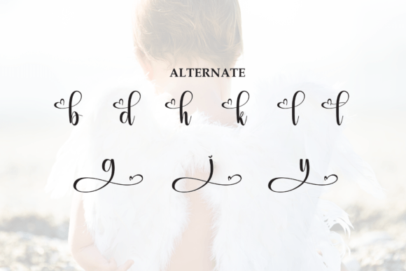 Angel Babyish Font PNG with transparent background - Preview 6