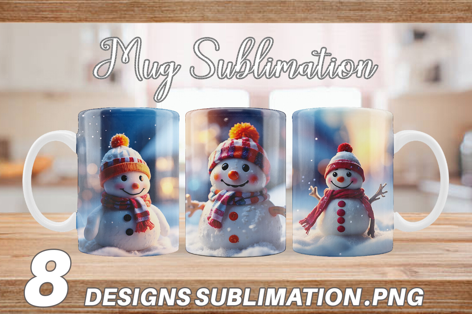 Mug Wrap Snowman Christmas Graphic by Artnoy · Creative Fabrica