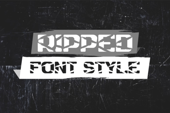 Paper Grunge Font PNG with transparent background - Preview 1