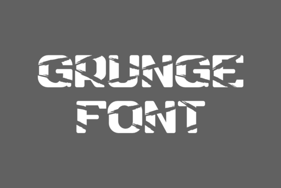 Paper Grunge Font PNG with transparent background - Preview 2