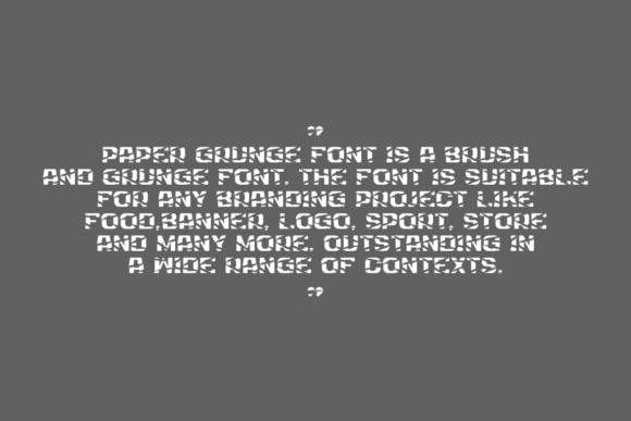 Paper Grunge Font PNG with transparent background - Preview 3