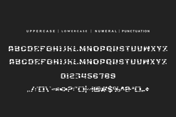 Paper Grunge Font PNG with transparent background - Preview 4