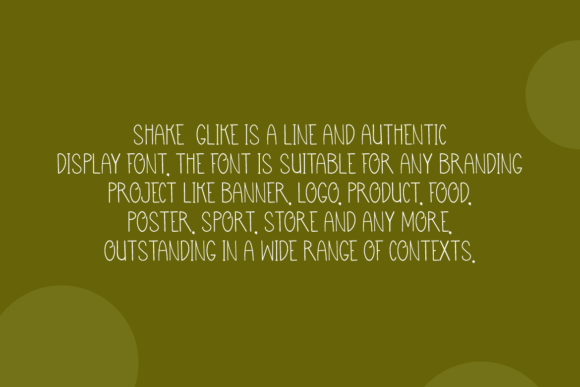 Shake Glike Font font preview - 3