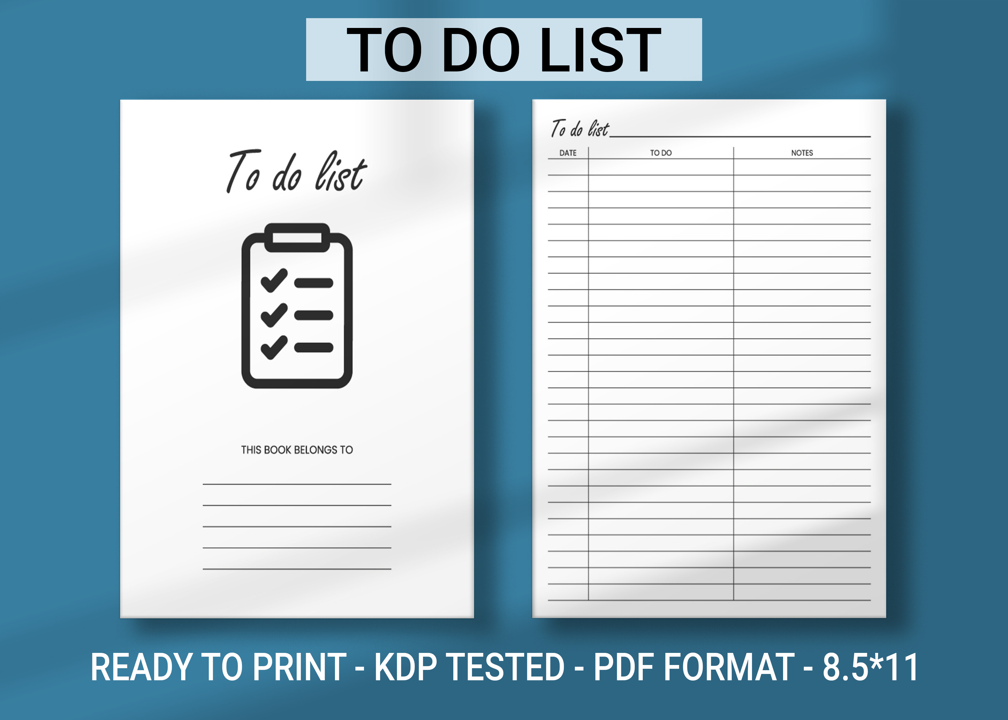 To Do List KDP Interior Graphic by MAYA DESIGN STORE · Creative Fabrica