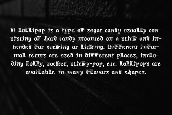 Blackleaf Font PNG with transparent background - Preview 3