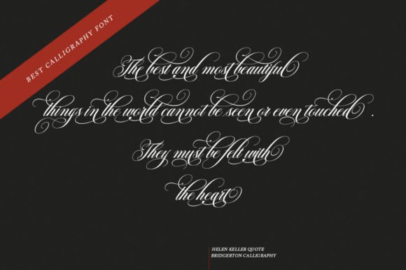 Bridgerton Font - Preview 5