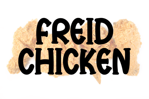 Chicken Craven Font PNG with transparent background - Preview 1
