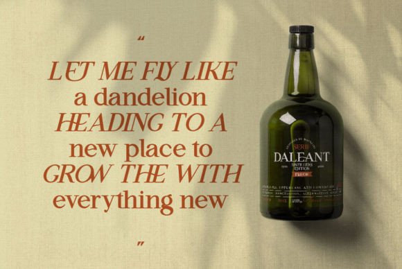 Daleant Font PNG with transparent background - Preview 5