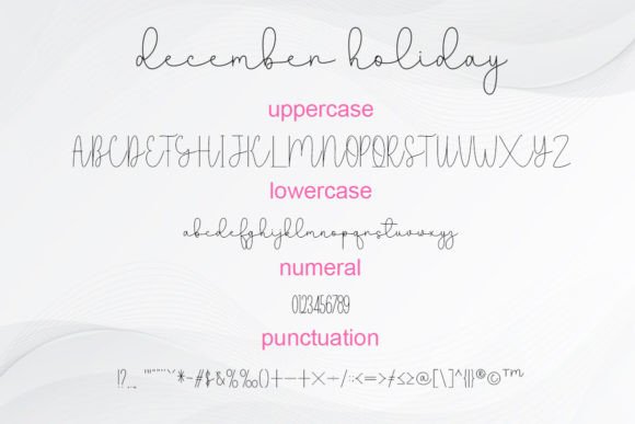 December Holiday Font - Preview 4
