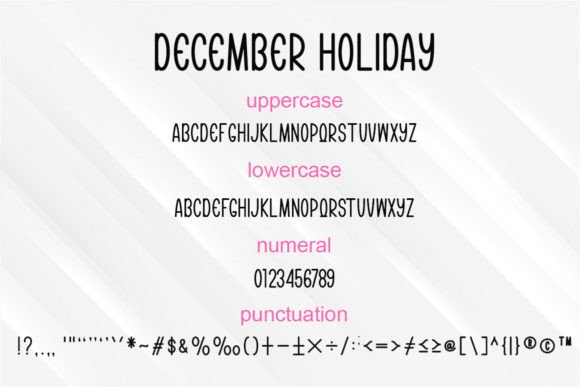 December Holiday Font - Preview 5