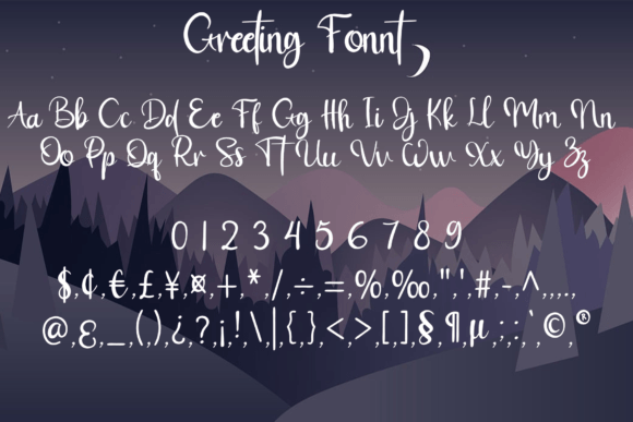 Greeting Font - Preview 3
