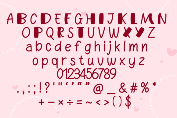 Heart Font - Preview 1