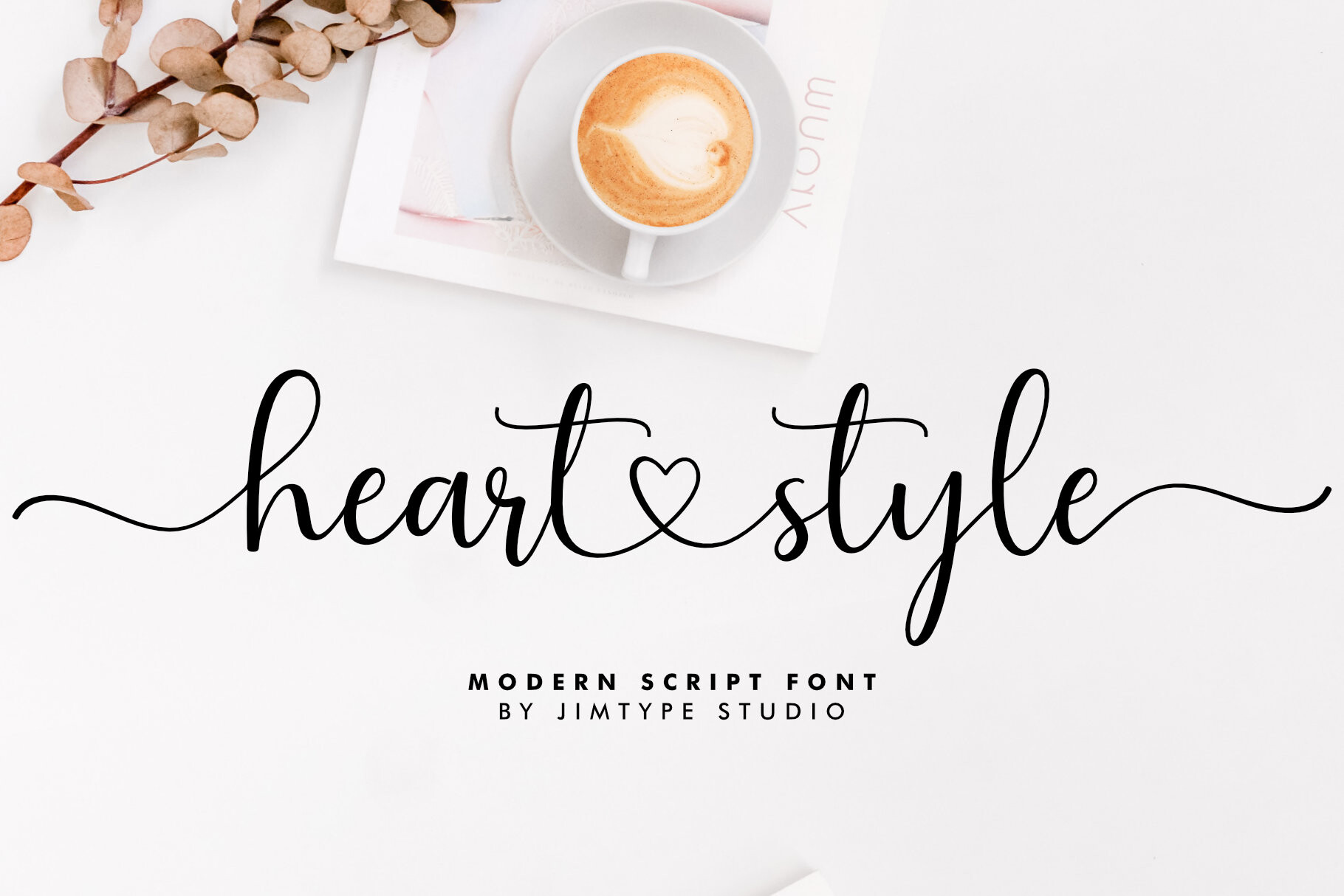 Heart Style preview, elegant romantic script