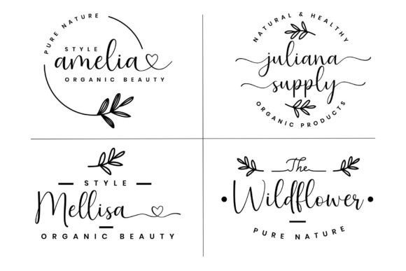 Heart Style Font PNG with transparent background - Preview 2