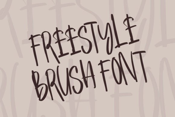 Industry Brush Font PNG with transparent background - Preview 2