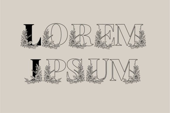 Kalia Monogram Font PNG with transparent background - Preview 2