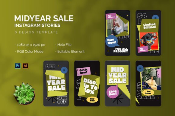 Instagram Sale Templates - Midyear Story