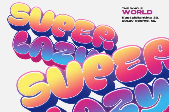 Milyear Solid Font font preview - 1