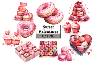 Sweet Valentines PNG Clipart Bundle Graphic by MashMashStickers ...