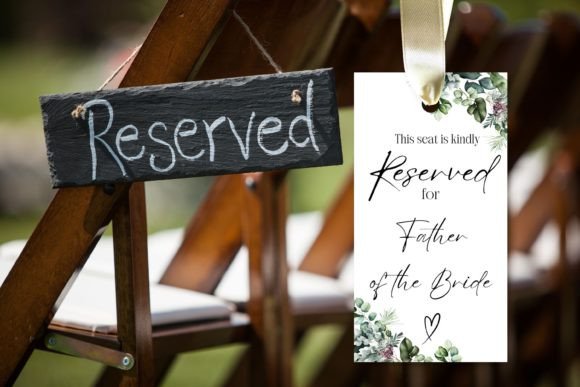 Wedding Tags Reserved Seat Graphics
