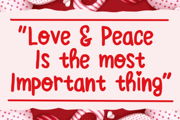 Christmas Valentine Font PNG with transparent background - Preview 1